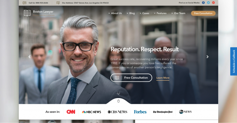 thiết kế website tư vấn luật
